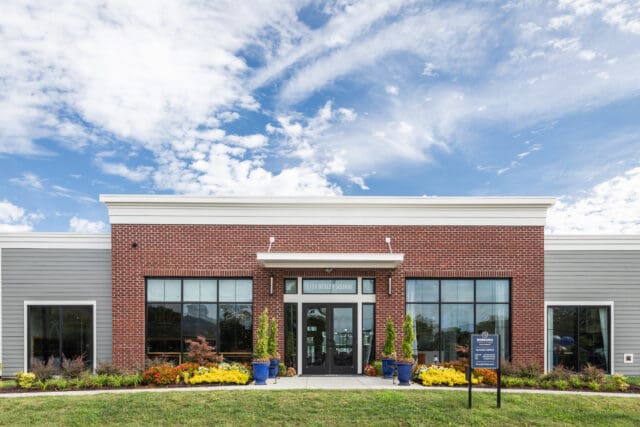 A photograph of the leasing office for Borough 33, a multi-family housing development in Chattanooga, TN
