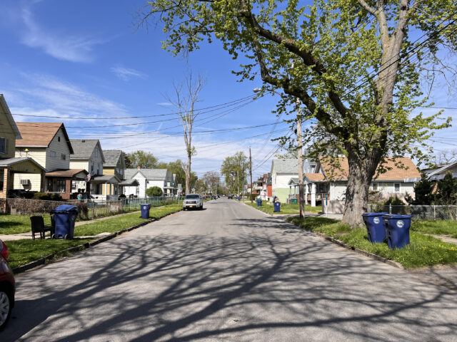 A street in the Mid-City neighborhood of Niagara Falls, NY