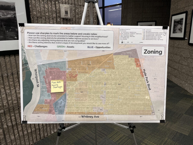 Zoning map of the Mid-City neighborhood of Niagara Falls, NY