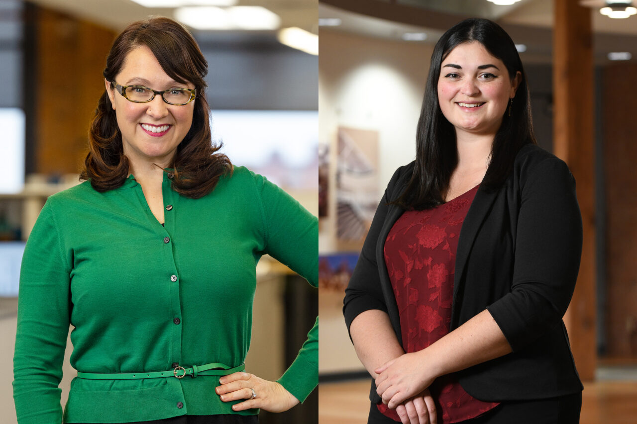 Headshots of LaBella employees Courtney Ter-Velde and Danielle Lewis.