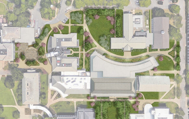 A concept rendering of circulation for Union Square's Science and Engineering Complex in Schenectady New York