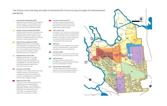 A future land use map for the Town of Clay, NY