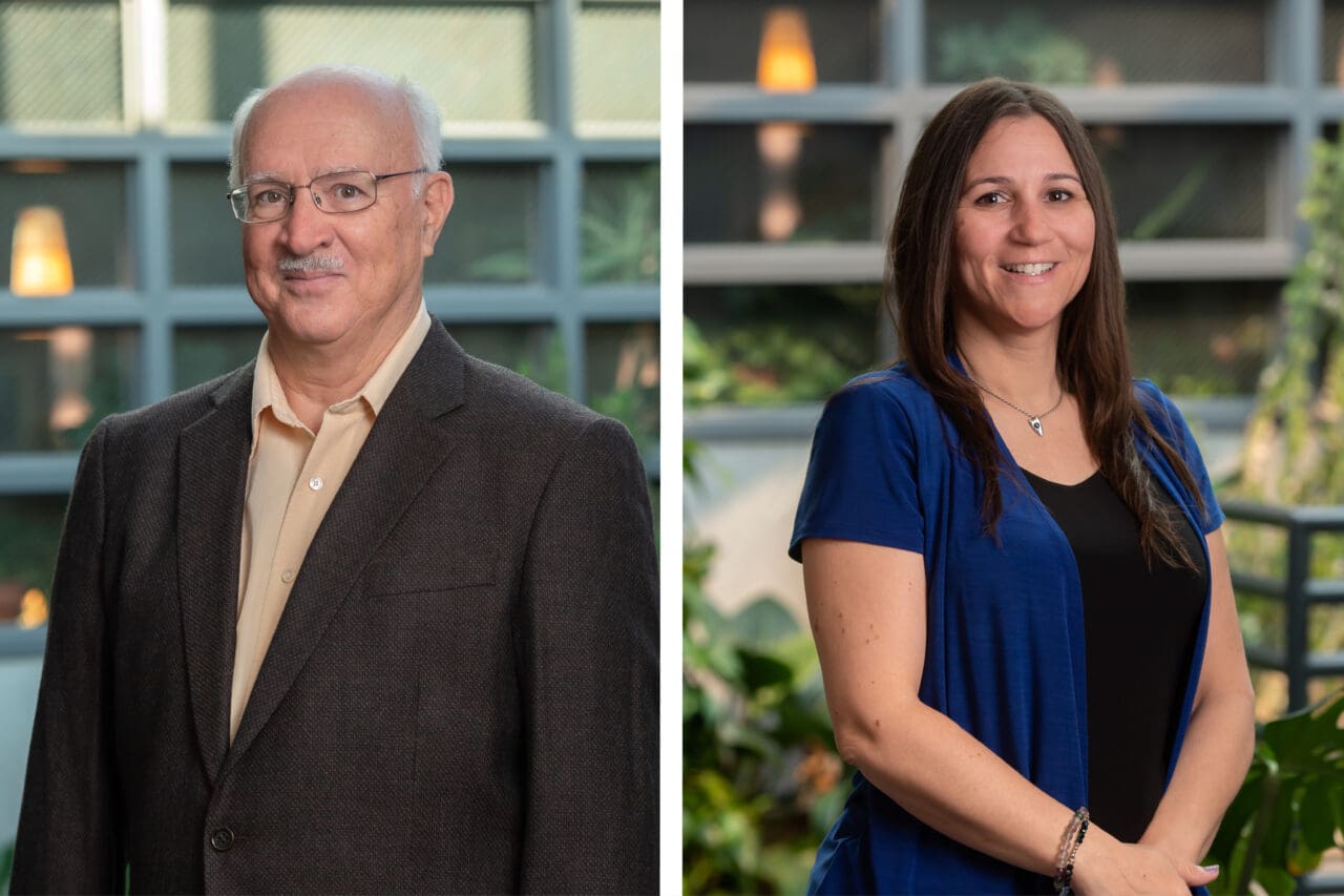 Two professional headshots side by side