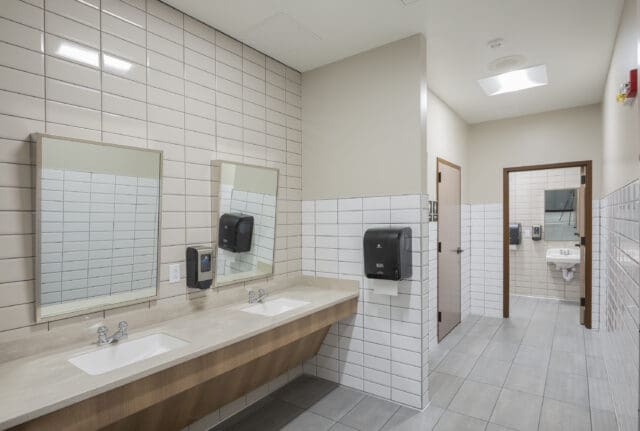 A photograph of bathroom facilities.