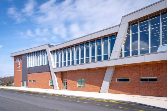 An exterior photograph of RIT's Judson Stadium